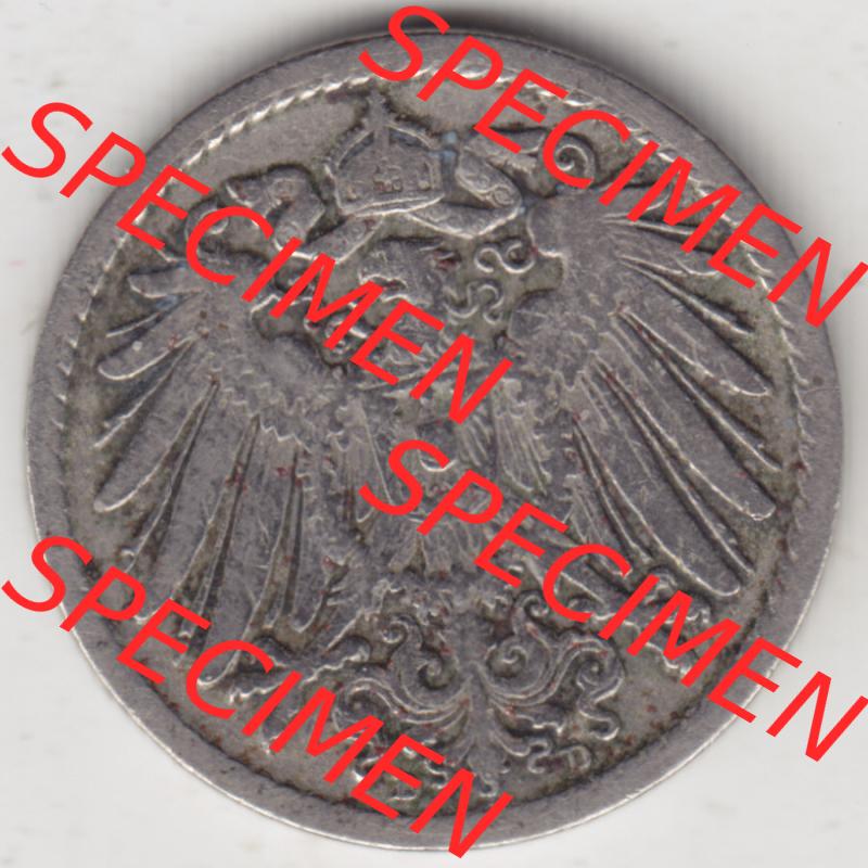 Deutsches Kaiserreich Umlaufmünze 1890-1915, 5 Pfennig D, 1894, Münzen Vorderseite zum Download Sammlung