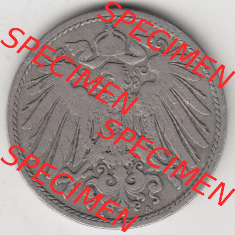 Deutsches Kaiserreich Umlaufmünze 1890-1916, 10 Pfennig A, 1897, Münzen Vorderseite zum Download Sammlung