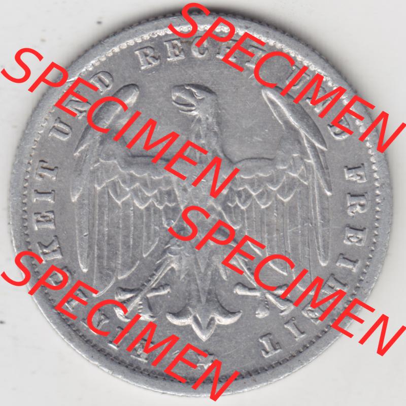 Weimarer Republik Umlaufmünze 1923-1923, 500 Mark F, Münzen Vorderseite zum Download Sammlung