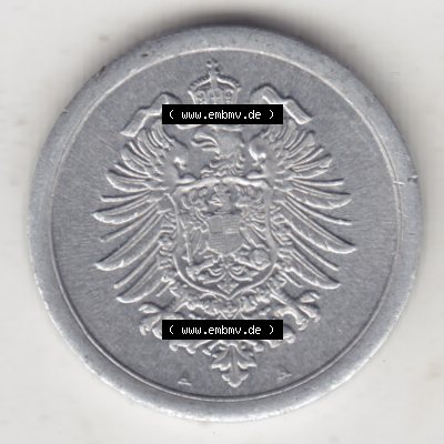 Weimarer Republik Umlaufmünze 1916-1918, 1 Pfennig A, 1917, Münzen Vorderseite zum Download Sammlung