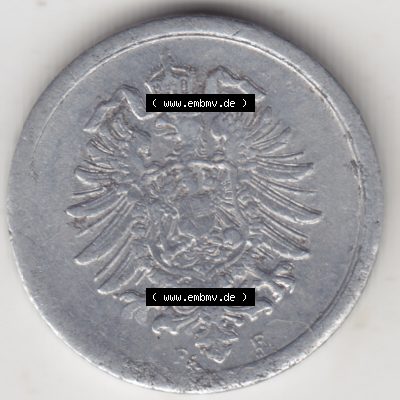Weimarer Republik Umlaufmünze 1916-1918, 1 Pfennig F, 1917, Münzen Vorderseite zum Download Sammlung