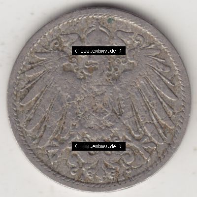Deutsches Kaiserreich Umlaufmünze 1890-1916, 10 Pfennig A, 1896, Münzen Vorderseite zum Download Sammlung