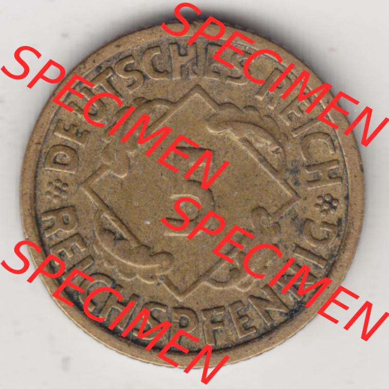 Deutsches Reich Umlaufmünze 1924-1936, 5 Reichspfennig D, 1936, Münzen Vorderseite zum Download Sammlung