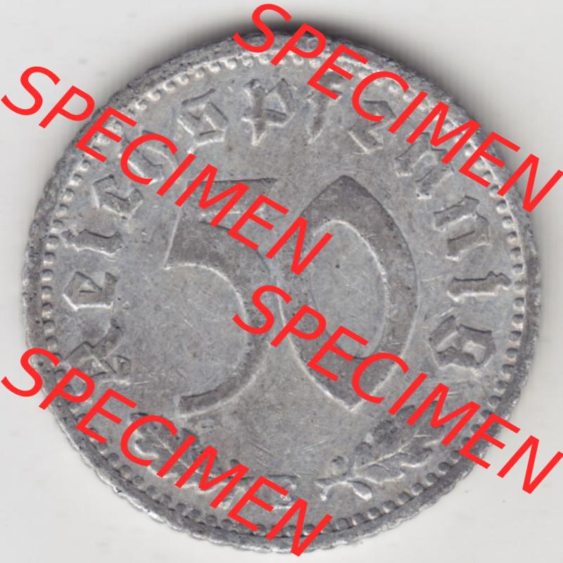 Deutsches Reich Umlaufmünze 1935-1935, 50 Pfennig E, 1935, Münzen Vorderseite zum Download Sammlung