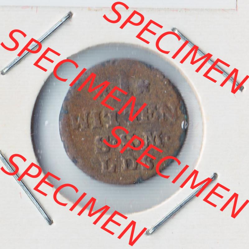 Münze vor 1871 aus Deutschland, 1764, 1 Witten Stralsund, Stralsund ist eine Hansestadt aus Deutschland. Vorderseite der Münze aus Deutschland vor 1871. Hier auf... Sammlung