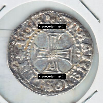 Münze vor 1871 aus Deutschland, 1611, Kreuz Groschen Stralsund, Stralsund ist eine Hansestadt in Deutschland. Vorderseite der Münze aus Deutschland vor 1871. Hier... Sammlung
