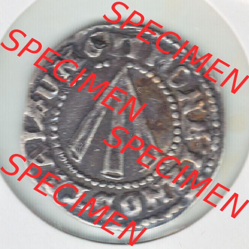 Münze vor 1871 aus Deutschland, 1611, Kreuz Groschen Stralsund, Stralsund ist eine Hansestadt in Deutschland. Rückseite der Münze aus Deutschland vor 1871.... Sammlung