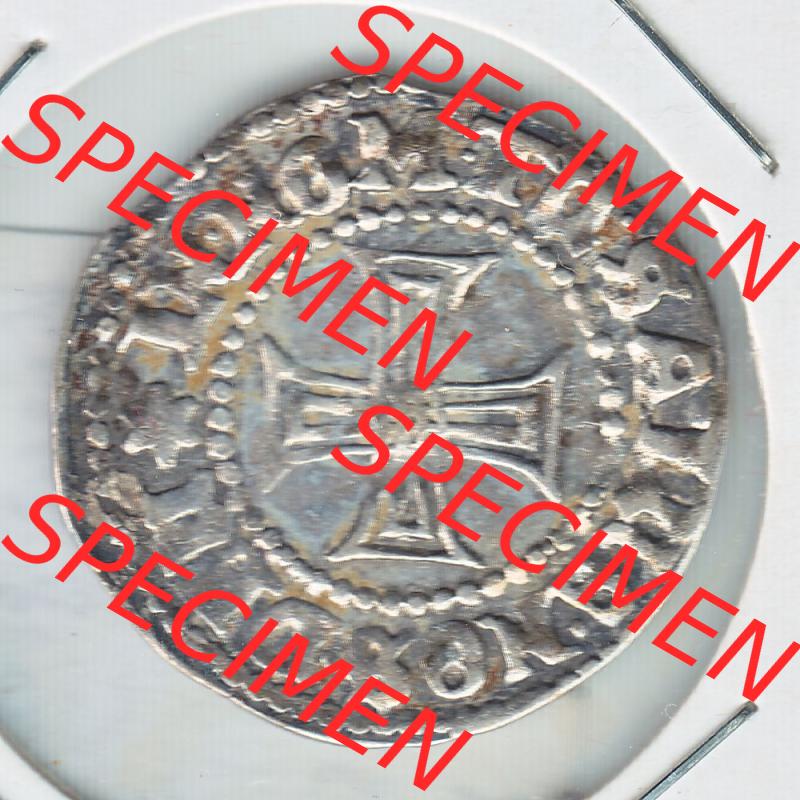 Münze vor 1871 aus Deutschland, 1611, Kreuz Groschen Stralsund, Stralsund ist eine Hansestadt in Deutschland. Vorderseite der Münze aus Deutschland vor 1871. Hier... Sammlung