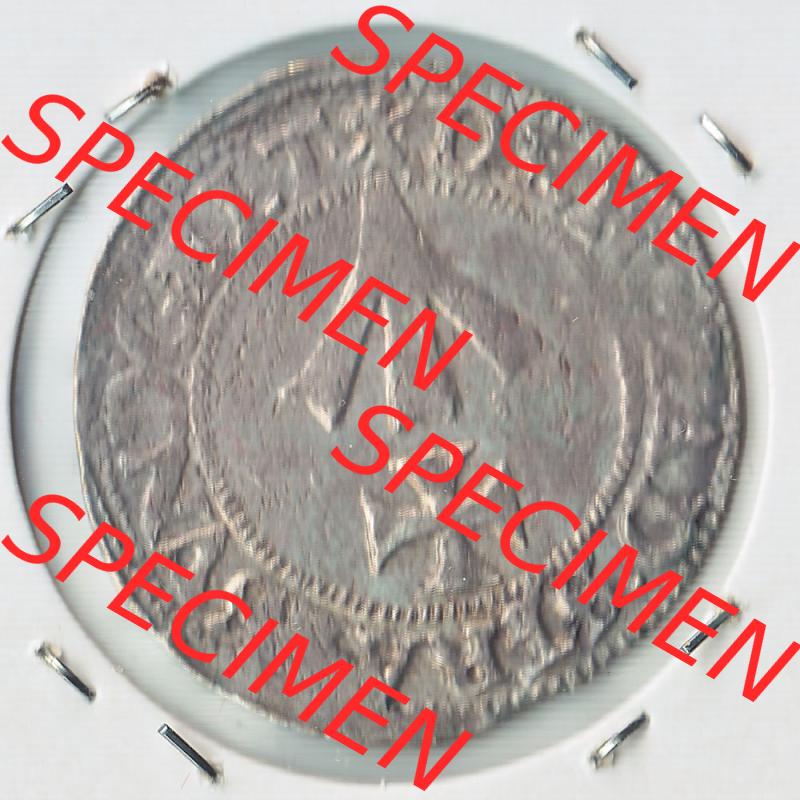 Münze vor 1871 aus Deutschland, 1625, 1/16 Taler aus Stralsund, Stralsund ist eine Hansestadt in Deutschland. Rückseite der Münze aus Deutschland vor 1871.... Sammlung