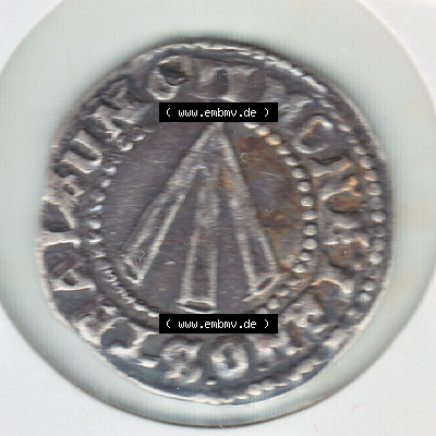 Münze vor 1871 aus Deutschland, 1611, Kreuz Groschen Stralsund, Stralsund ist eine Hansestadt in Deutschland. Rückseite der... Sammlung