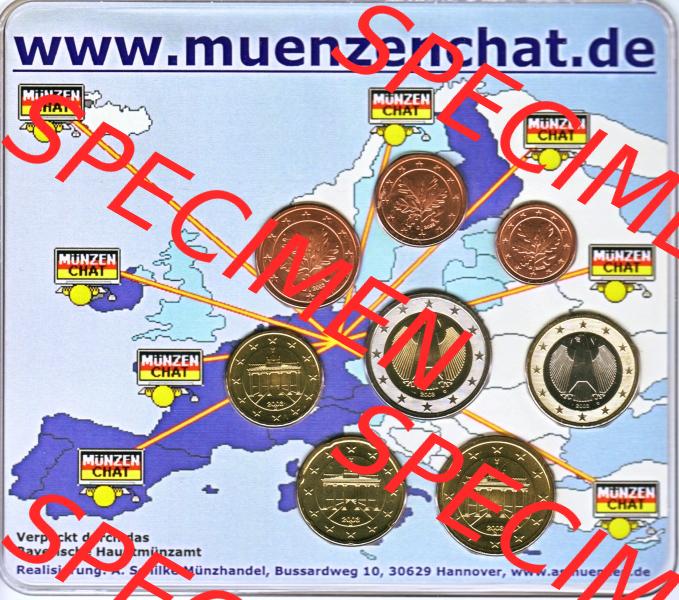 BRD-Deutschland Privat KMS 3. Muenzchat, Rückseite vom Münzensatz zum herunterladen als Bildmaterial für ihre Deutschland Sammlung der Digitalen Bilder für Mobile-Geräte Sammlung