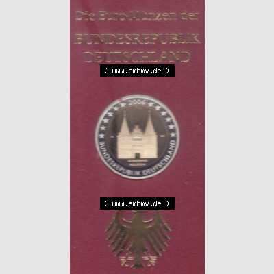 Deutschland Euro Münzsatz 2006, 2 Euro Gedenkmünze Holstentor im PP Münzensatz, Vorderseite vom PP Münzensatz zum herunterladen als Bildmaterial der Digitalen Bilder für... Sammlung