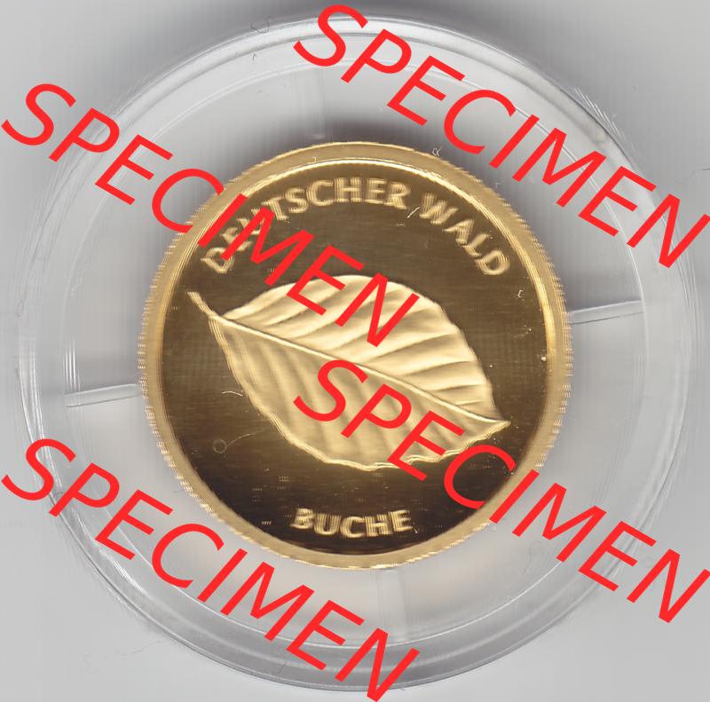 Goldmünzen 20 Euro 20 Euro Goldmünze 2011 Buche Vorderseite zum herunterladen als Bildmaterial für ihre Sammlung der 20 Euro Goldmünzen aus Deutschland Sammlung