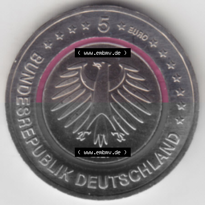 Münzen Deutschland Gedenkmünze 2021, 00400 5 Euro Polare Zone A 400 DPI Rückseite zum herunterladen als Bildmaterial für ihre... Sammlung