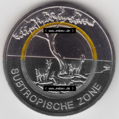 Münzen Deutschland Gedenkmünze 2018, 01200 5 Euro Subtropische Zone A 1200 DPI Vorderseite zum herunterladen als Bildmaterial... Sammlung