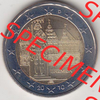 BRD-Deutschland 2 Euro Gedenkmünze 2010, 2 Euro Gedenkmünze 2010 Bremen Münzzeichen A in 400DPI, die deutschen 2 Euro Gedenkmünzen 2010 stehen als Digitale Bilder zum herunterladen... Sammlung