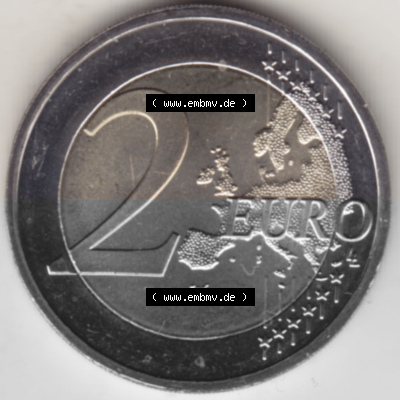 2024, 2 Euro Gedenkmünze aus Deutschland als digitales Bild, Bildmaterial Sammlung