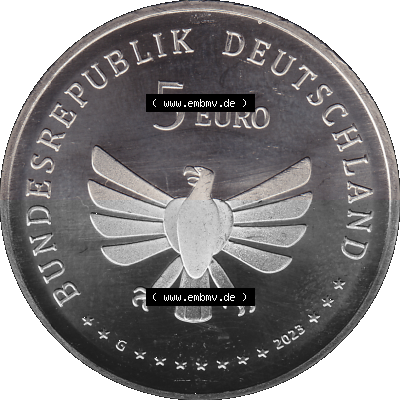 Deutschland 2023-2023, 5 Euro G Schwalbenschwanz Schmetterling Sammlung