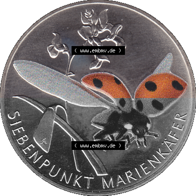 Deutschland 2023-2023, 5 Euro A Siebenpunkt Marienkäfer Sammlung