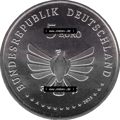 Deutschland 2023-2023, 5 Euro A Siebenpunkt Marienkäfer Sammlung