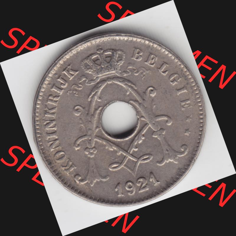 Münzen Belgien Umlaufmünze 1920-1930, 10 Cen, Centimes, Koninkrijk Belgie. Rückseite der alten belgischen Francs Umlaufmünze aus Belgien vor Einführung... Sammlung