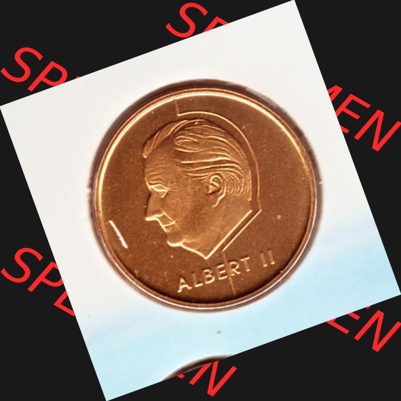 Münzen Belgien Umlaufmünze Münzsatz Sabena 1998, 5 Francs. Rückseite der alten belgischen Francs Umlaufmünze aus Belgien vor Einführung der Euromünzen in... Sammlung