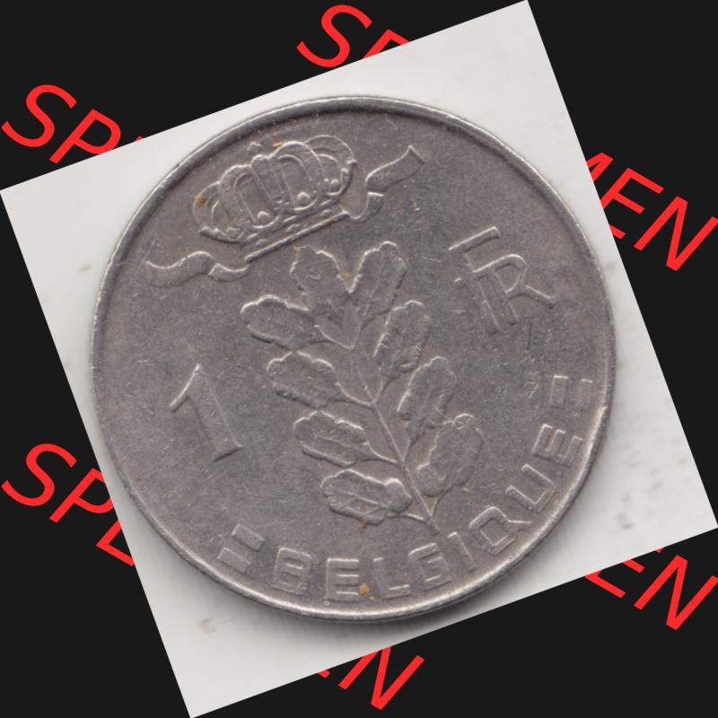 Münzen Belgien Umlaufmünze 1950-1988, 1 Francs-Franken 1973 Belgique. Vorderseite der alten belgischen Francs Umlaufmünze aus Belgien vor Einführung der Euromünzen... Sammlung