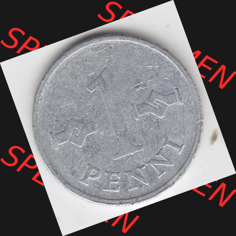 Münzen Finnland, SUOMI Umlaufmünze 1969-1979, 1 Penni 1969. Vorderseite der alten finnischen Umlaufmünze aus Finnland SUOMI zum katalogisieren und verwalten im Münzen-Katalog... Sammlung
