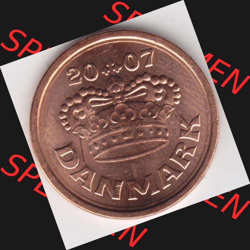 Münzen Dänemark Umlaufmünze 2007 50 Öre. Rückseite der alten dänischen Umlaufmünze aus Dänemark zum katalogisieren und verwalten im Münzen-Katalog Dänemark... Sammlung