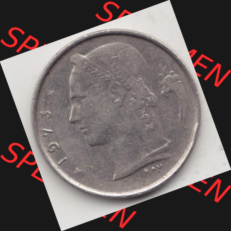 Münzen Belgien Umlaufmünze 1950-1988, 1 Francs-Franken 1973 Belgique. Rückseite der alten belgischen Francs Umlaufmünze aus Belgien vor Einführung der Euromünzen... Sammlung