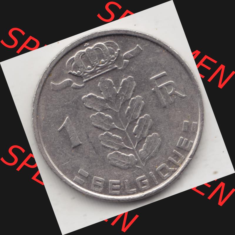 Münzen Belgien Umlaufmünze 1950-1988, 1 Francs-Franken 1979 Belgique. Vorderseite der alten belgischen Francs Umlaufmünze aus Belgien vor Einführung der Euromünzen... Sammlung