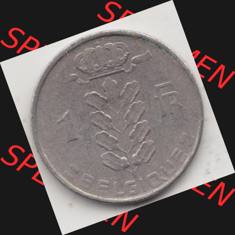Münzen Belgien Umlaufmünze 1950-1988, 1 Francs-Franken 1952 Belgique. Vorderseite der alten belgischen Francs Umlaufmünze aus Belgien vor Einführung der Euromünzen... Sammlung