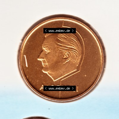 Münzen Belgien Umlaufmünze Münzsatz Sabena 1998, 5 Francs. Rückseite der alten belgischen Francs Umlaufmünze aus Belgien vor Einführung der Euromünzen in... Sammlung