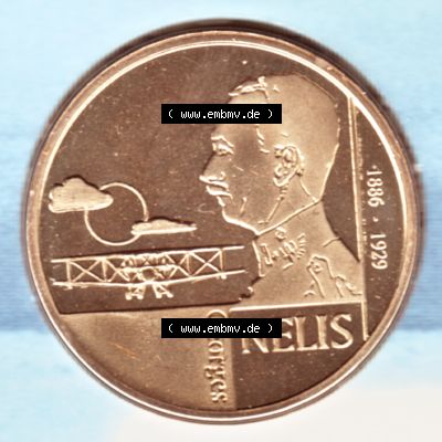 Münzen Belgien Umlaufmünze Münzsatz Sabena 1998, Medaille Sabena 75, 1923-1998. Rückseite der alten belgischen Francs Umlaufmünze aus Belgien vor Einführung... Sammlung