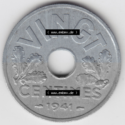 Umlaufmünze aus Frankreich in der Francs-Währung Sammlung