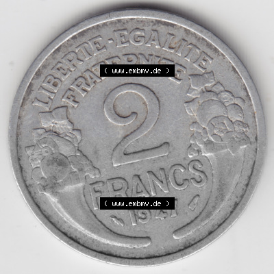 Umlaufmünze aus Frankreich in der Francs-Währung Sammlung