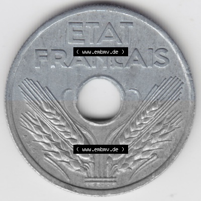 Umlaufmünze aus Frankreich in der Francs-Währung Sammlung