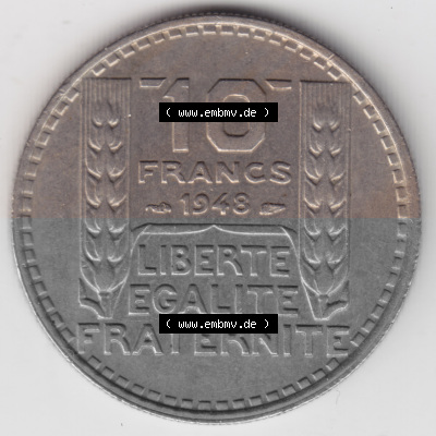 Umlaufmünze aus Frankreich in der Francs-Währung Sammlung