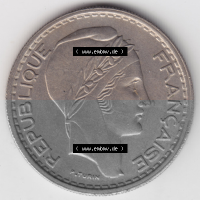 Umlaufmünze aus Frankreich in der Francs-Währung Sammlung