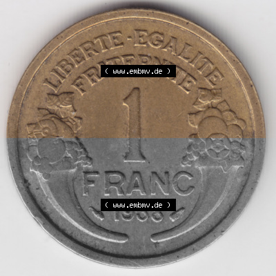 Umlaufmünze aus Frankreich in der Francs-Währung Sammlung