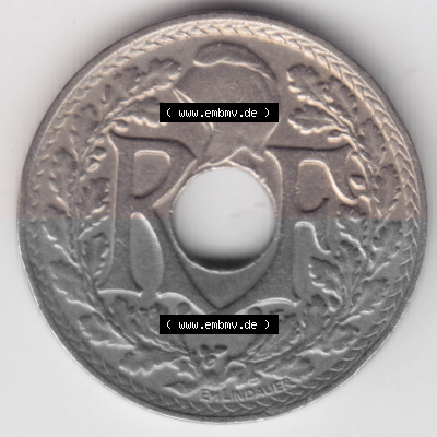 Umlaufmünze 10 Cmes - Centimes - Cent aus Frankreich in der Francs-Währung Sammlung