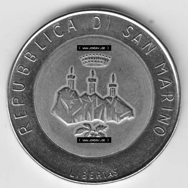 Grau bzw. s/w Münzen San Marino Gedenkmünze 1986-1986, 500 Lire Revolution der Technologie. 500 Lire Gedenkmünzen von San Marino Eurovorläufer als Bildmaterial im online Katalog und... Sammlung Graustufen