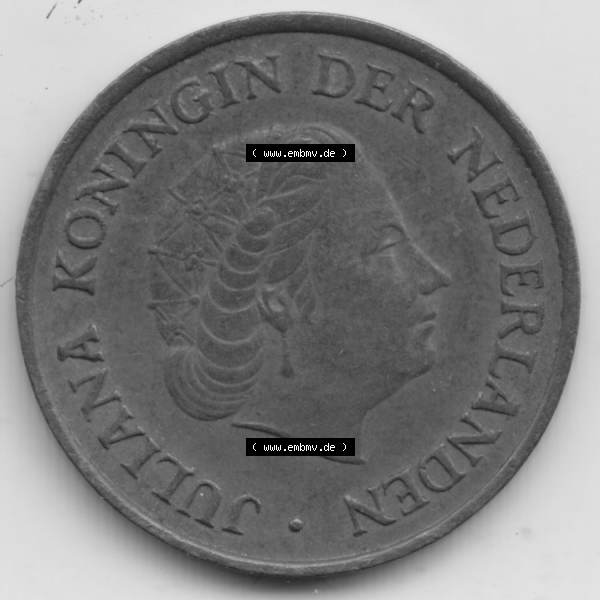 Grau bzw. s/w Münzen Niederlande Umlaufmünze 1950-1980, 5 Cent 1978, Bild mit Rückseite der Münze als Bildmaterial Sammlung Graustufen