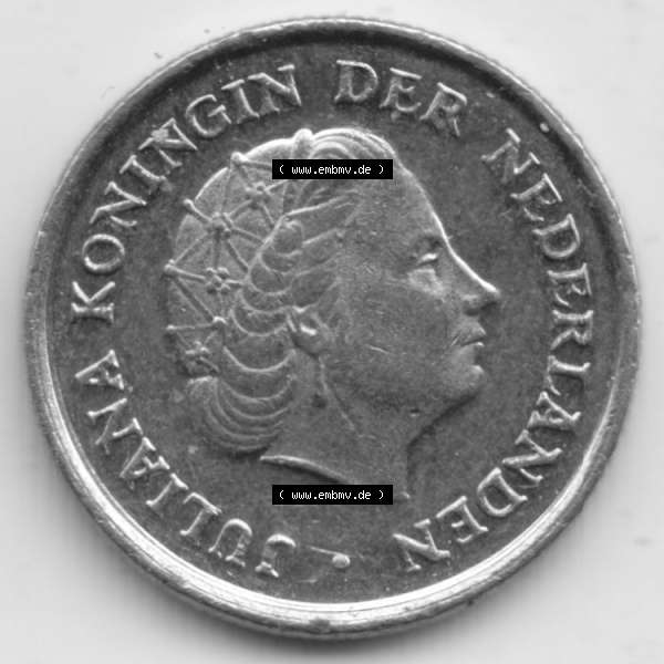 Grau bzw. s/w Münzen Niederlande Umlaufmünze 1950-1980, 10 Cent 1978, Bild mit Rückseite der Münze als Bildmaterial Sammlung Graustufen