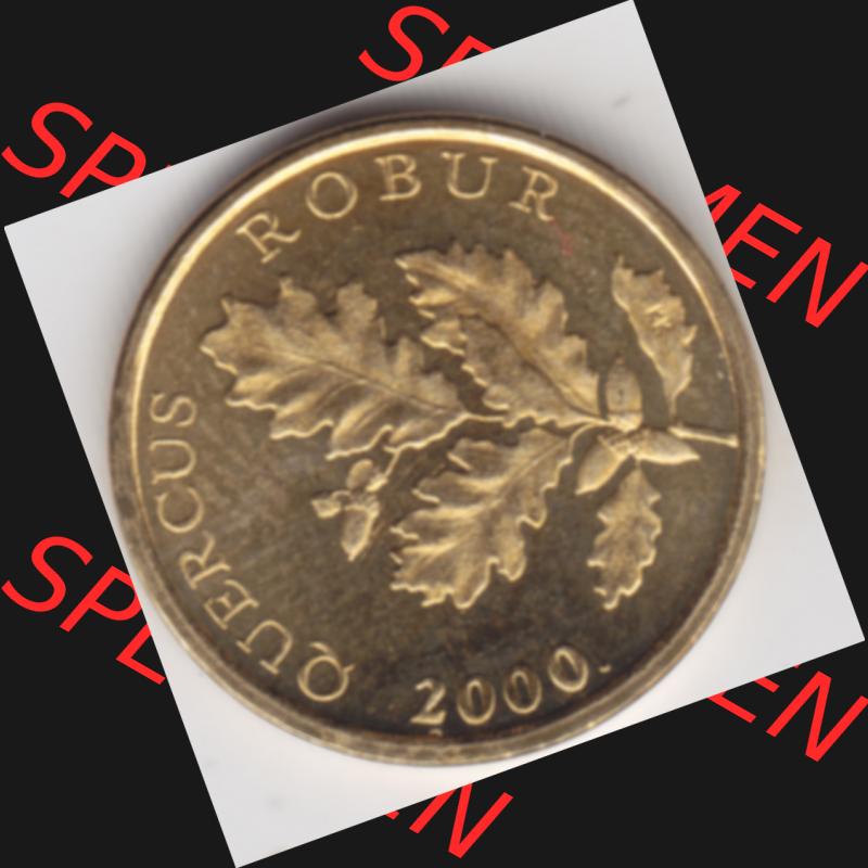 Münzen Kroatien Umlaufmünze 2000 5 Lipa, Bild mit Vorderseite der Münze als Bildmaterial Sammlung