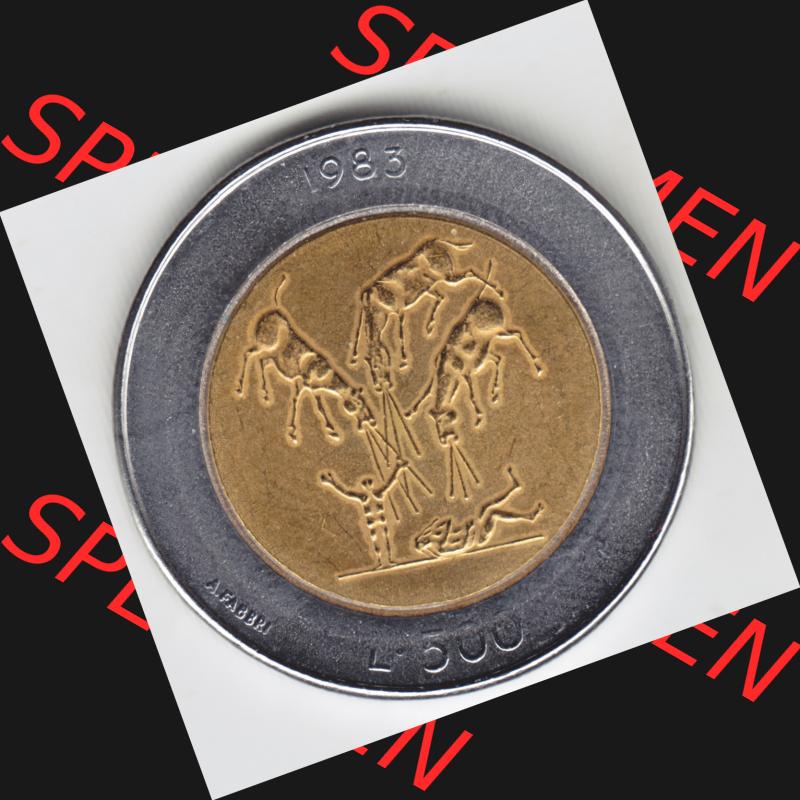 Münzen San Marino Gedenkmünze 1983-1983, 500 Lire Bedrohung durch einen Atomkrieg. 500 Lire Gedenkmünzen von San Marino Eurovorläufer als Bildmaterial im online Katalog... Sammlung
