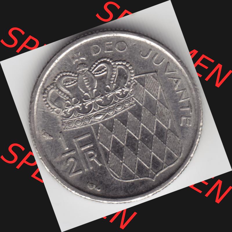 Münzen Monaco Umlaufmünze 1965-1995, 1/2 Fr, Franc, Franken Rainier III Prince de Monaco 1965 (1) Sammlung