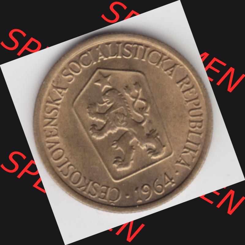 Münzen Tschechoslowakei Umlaufmünze 1961-1990, 1 Krone. Vorderseite der Münze aus Tschechoslowakei als Bildmaterial für Sammler und Münzen-Webseiten hier im online... Sammlung