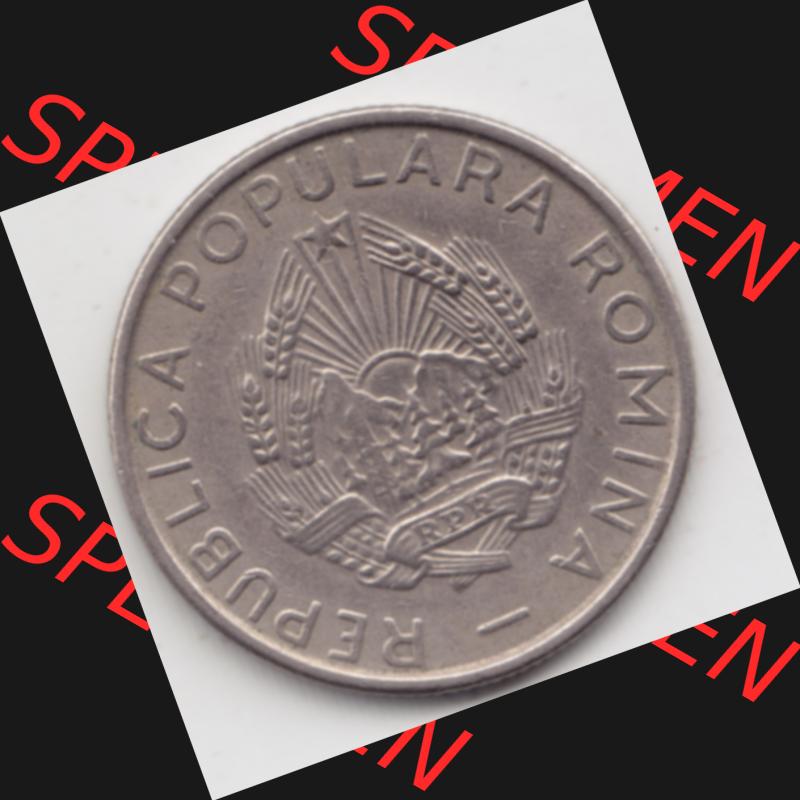 Münzen Rumänien Umlaufmünze 1955-1955, 25 Bani, Bild mit Rückseite der Münze als Bildmaterial Sammlung