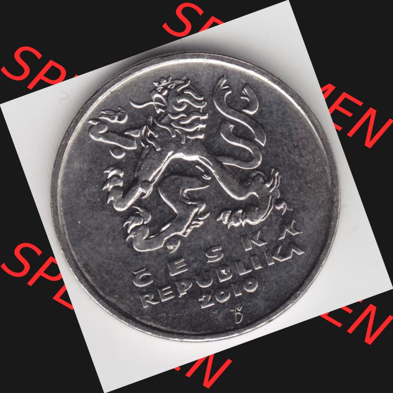 Münzen Tschechien Umlaufmünze 1993-2013, 5 Kc, 5 Kronen. Vorderseite der Münze aus Tschechien als Bildmaterial für Sammler und Münzen-Webseiten hier im online... Sammlung